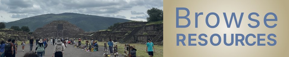 People in wonder at the pyramid works of Teotihuacanos in Mexico City
